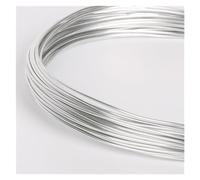 GNYVZXPLQ Filo Metallico in Alluminio, Aluminium Round Wire Multicolor 1-2.5mm Diameter 3-10m Painted for DIY Jewelry Findings(Silver,2mm 5Meters)