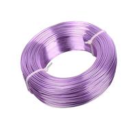 GNYVZXPLQ Filo Metallico in Alluminio, Aluminium Soft Metal Craft Beading Wire Multicolor Multiple Sizes for Jewelry Making(Light Purple,1.0mm (210 Meters))