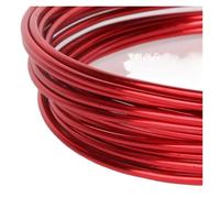 GNYVZXPLQ Filo Metallico in Alluminio, Aluminum Wire 2mm 12 Gauge 5m Dead Soft Anodized Multicolor DIY Jewelry Craft(Red)