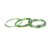 GNYVZXPLQ Filo Metallico in Alluminio, Aluminum Wire 5M/Roll 1-300cmm Multicolor Painted Craft DIY Earrings Choker Necklace(Emerald Green,2.00mm)