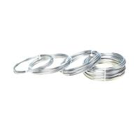 GNYVZXPLQ Filo Metallico in Alluminio, Aluminum Wire 5M/Roll 1-300cmm Multicolor Painted Craft DIY Earrings Choker Necklace(Silver,1.5mm)