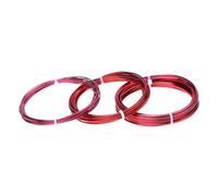 GNYVZXPLQ Filo Metallico in Alluminio, Aluminum Wire 5M/Roll 1-300cmm Multicolor Painted Craft DIY Earrings Choker Necklace(Red,1.00mm)