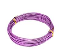 GNYVZXPLQ Filo Metallico in Alluminio, Aluminum Wire Anodized Multicolor Multiple Sizes for Jewelry Beading Floral Crafts(Light Purple,3.0mm x 3.0Meters)