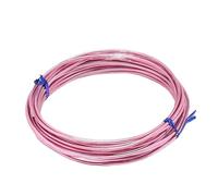 GNYVZXPLQ Filo Metallico in Alluminio, Aluminum Wire Anodized Multicolor Multiple Sizes for Jewelry Beading Floral Crafts(Pink,1.5mm x5Meters)