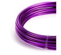 GNYVZXPLQ Filo Metallico in Alluminio, Aluminum Wire Round Multicolor Multiple Sizes for DIY Jewelry Making Accessories(Dark Purple,1.2mm x 10Meters)