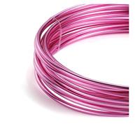 GNYVZXPLQ Filo Metallico in Alluminio, Aluminum Wire Round Multicolor Multiple Sizes Painted for DIY Jewelry Making Accessories(Light Purple,1.5mm x 5Meters)