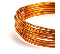 GNYVZXPLQ Filo Metallico in Alluminio, Aluminum Wire Round Multicolor Multiple Sizes Painted for DIY Jewelry Making Accessories(Orange,1.0mm x 10Meters)