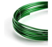 GNYVZXPLQ Filo Metallico in Alluminio, Aluminum Wire Round Multicolor Multiple Sizes Painted for DIY Jewelry Making Accessories(Green,0.6mm x 10Meters)