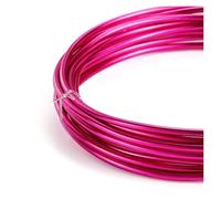 GNYVZXPLQ Filo Metallico in Alluminio, Aluminum Wire Round Multicolor Multiple Sizes Painted for DIY Jewelry Making Accessories(Rose Red,1.0mm x 10Meters)