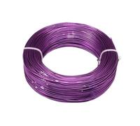 GNYVZXPLQ Filo Metallico in Alluminio, Anodized Aluminium Beading Wire Multicolor Multiple Sizes for Jewelry Making(Purple,1mm 200Meters)
