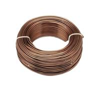 GNYVZXPLQ Filo Metallico in Alluminio, Anodized Aluminium Beading Wire Multicolor Multiple Sizes for Jewelry Making(Brown,1.5mm 100Meters)