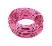 GNYVZXPLQ Filo Metallico in Alluminio, Anodized Aluminium Beading Wire Multicolor Multiple Sizes for Jewelry Making(Fuchsia,1mm 200Meters)