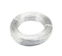 GNYVZXPLQ Filo Metallico in Alluminio, Anodized Aluminium Beading Wire Multicolor Multiple Sizes for Jewelry Making(Silver Color,2mm 55Meters)