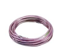 GNYVZXPLQ Filo Metallico in Alluminio, Anodized Aluminium Beading Wire Multicolor Multiple Sizes for Jewelry Making(Pink,2.5mm 35Meters)