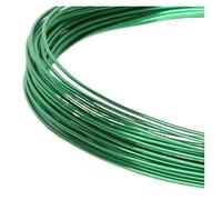 GNYVZXPLQ Filo Metallico in Alluminio, Painted Multicolor Round Aluminium Wire 1-2.5mm 3-10m Lengths for DIY Jewelry(Dark Green,2mm 5Meters)