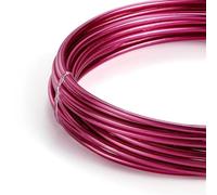 GNYVZXPLQ Filo Metallico in Alluminio, Round Painted Aluminum Wire Multicolor Multiple Sizes for DIY Jewelry Making(Dark Red,1.0mm x 10Meters)