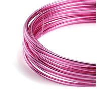 GNYVZXPLQ Filo Metallico in Alluminio, Round Painted Aluminum Wire Multicolor Multiple Sizes for DIY Jewelry Making(Light Purple,2.0mm x 5Meters)