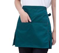 GNYVZXPLQ Grembiule corto in vita, Grembiule da server a mezza lunghezza multicolore con tasche for cameriere(Green)