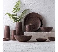 GNYVZXPLQ piatti di ceramica, Set di stoviglie in porcellana da cucina da 28 pezzi for 4 persone con piatti, ciotole, tazze, vaso, cucchiai