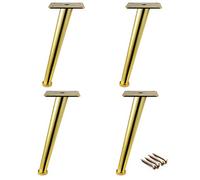 GNYVZXPLQ struttura delle gambe del tavolo in metallo, Confezione da 4 gambe for mobili color oro 15-30 cm(11.8inch/30cm)