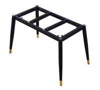 GNYVZXPLQ struttura delle gambe del tavolo in metallo, Gambe for tavolo in metallo con ventosa in nero o nero oro, diverse misure(Black+gold,178x60cm)