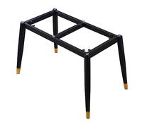 GNYVZXPLQ struttura delle gambe del tavolo in metallo, Gambe for tavolo in metallo con ventosa in nero o nero oro, diverse misure(Black+gold,105x72cm)