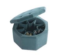 GNYVZXPLQ Tavolino Divano, Pouf contenitore rotondo trapuntato con struttura in legno e poggiapiedi con contenitore multicolore, diverse misure(Green,27.56" Lx27.56 Wx15.75 H)