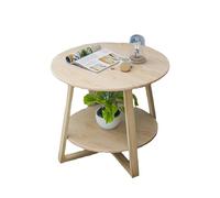 GNYVZXPLQ Tavolino Divano, Tavolino contenitore rotondo for soggiorno, camera da letto, piccolo spazio, bianco naturale, diverse dimensioni(Natural,19.7" D x 23.7" H)