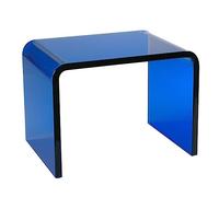 GNYVZXPLQ Tavolino Divano, Tavolino da caffè a forma di U in acrilico, for piccoli spazi, camera da letto, soggiorno, multicolore, diverse dimensioni(Blue,30.5x19.5x22cm(12x8x9))