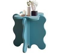 GNYVZXPLQ Tavolino Divano, Tavolino da caffè Petal, piccolo tavolino decorativo con gambe a X in MDF multicolore, 45x50,5 cm (18x20 pollici)(Blue a)
