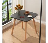 GNYVZXPLQ Tavolino Divano, Tavolino da caffè quadrato piccolo in legno, tavolino laterale, soggiorno, camera da letto, multicolore, diverse dimensioni(Black,19.7x19.7x11.8in)