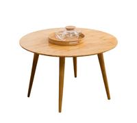 GNYVZXPLQ Tavolino Divano, Tavolino da caffè rotondo in bambù, tavolo da terra di metà secolo, naturale, diverse dimensioni(31.5" Lx31.5 Wx29.53 H(80x80x75cm))