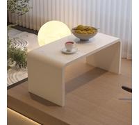 GNYVZXPLQ Tavolino Divano, Tavolino laterale a forma di U in acrilico, tavolino da caffè, tavolino laterale multicolore, diverse dimensioni(White,60x30x30cm/23.6x11.8x11.8in)