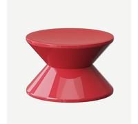 GNYVZXPLQ Tavolino Divano, Tavolino rotondo a forma di clessidra in plastica PET multicolore a 2 e 3 strati for soggiorno, ufficio, camera da letto(Red (2-layer))