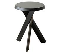 GNYVZXPLQ Tavolino Divano, Tavolino rotondo in legno massello con gambe incrociate, comodino, 15x15x18 pollici, multicolore(A)