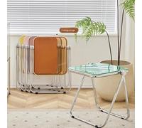 GNYVZXPLQ Tavolino Divano, Tavolo pieghevole in acrilico multicolore 36x40x46cm, tavolino laterale portatile con struttura in metallo(Mint Green)