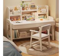 GNYVZXPLQ tavolo computer, Scrivania da studio con cassetti, libreria, piccolo spazio, ufficio domestico, multicolore, 39,4x23,6x41,7 pollici(White)