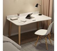 GNYVZXPLQ tavolo computer, Scrivania da ufficio con cassetti in legno, tavolo da studio multicolore, diverse dimensioni(White With Baffle,39.5"L x 19.5" W x 29" H)