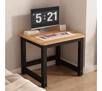 GNYVZXPLQ tavolo computer, Scrivania for computer in metallo, postazione di lavoro for ufficio, studio e scrittura, multicolore, diverse dimensioni(Walnut+black,50 * 40 * 70 cm/19.7 * 15.7 * 27.6 in)