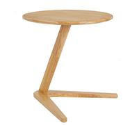 GNYVZXPLQ tavolo computer, Tavolino laterale in legno massello a forma di C - Soggiorno, camera da letto, studio, naturale/noce, 19,7x19,3x20 pollici(Natural)