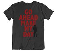 Go Ahead Make My Day Mens Short Sleeve Black XXL