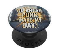 Go Ahead Punk Make My Day PopSockets PopGrip Adesivo