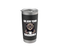 Go Ask Your Mom Bicchiere termico in acciaio inox doppia parete