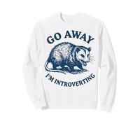 Go Away I'm Introverting Batteria Sociale Felpa
