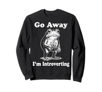 Go Away I'm Introverting Batteria Sociale Felpa