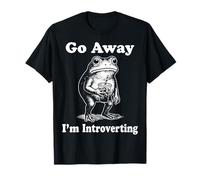 Go Away I'm Introverting Batteria Sociale Maglietta