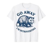 Go Away I'm Introverting Batteria Sociale Maglietta