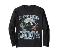 Go Away Kitten, Divertente Bootleg Daddy Sigma Wolf Maglia a Manica
