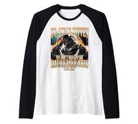 Go Away Kitten - Funny Alpha Werewolf Joke - Meme Bootleg Maglia con Maniche Raglan