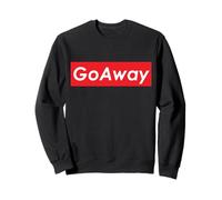 Go Away Leave Me Alone Funny Sarcasm for Introverts 反社会的内向性 Felpa